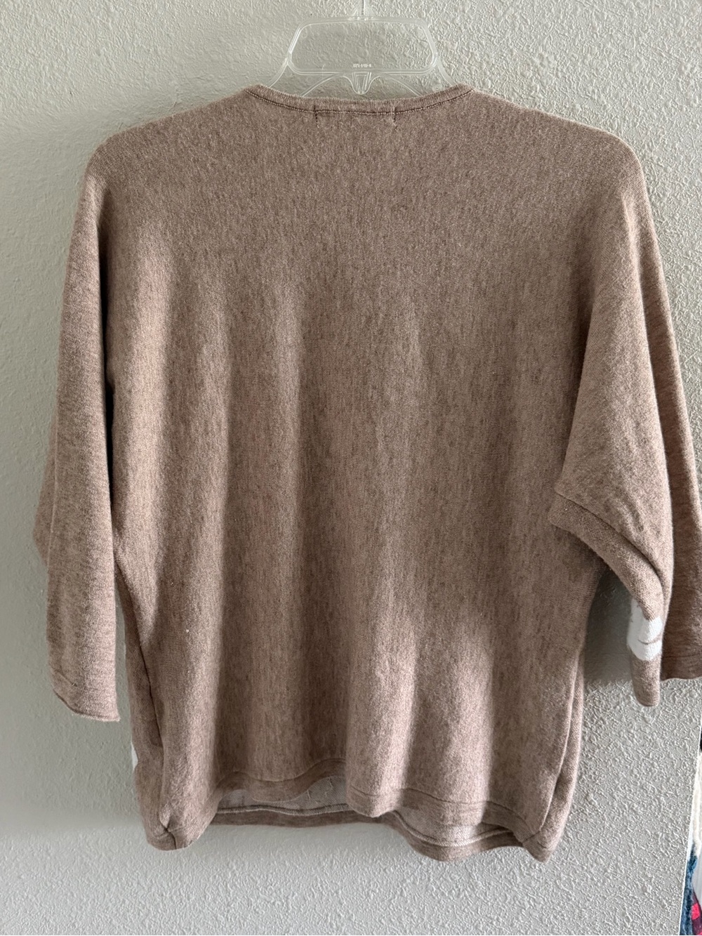 Women's Floral V-Neck Sweater in Taupe by - Picture 8 of 8